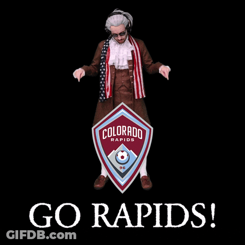 The Colorado Rapids Logo Has A Soccer Ball On It GIF