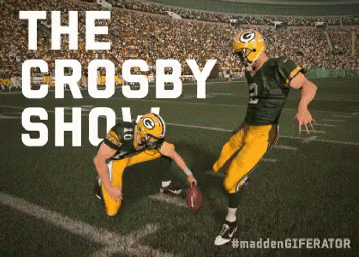 The Crosby Show Madden Character Kicking GIF
