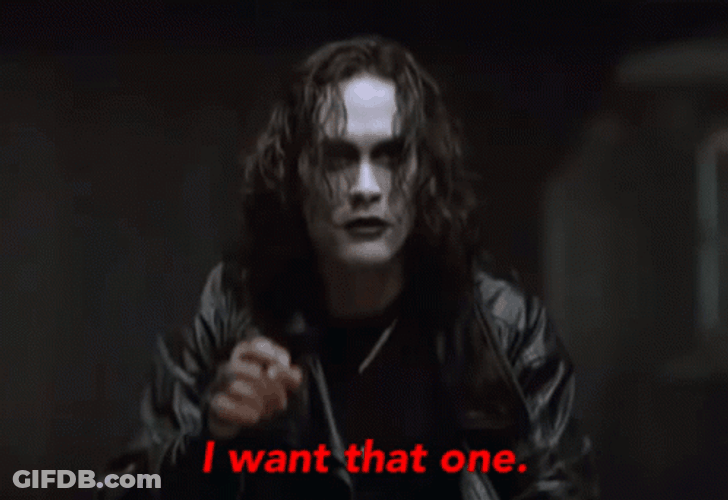 The Crow Eric Draven I Want That One GIF