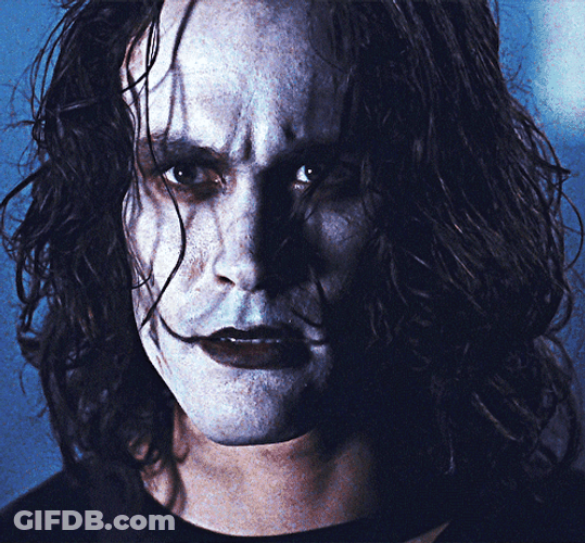 The Crow Eric Draven Looking Angry GIF