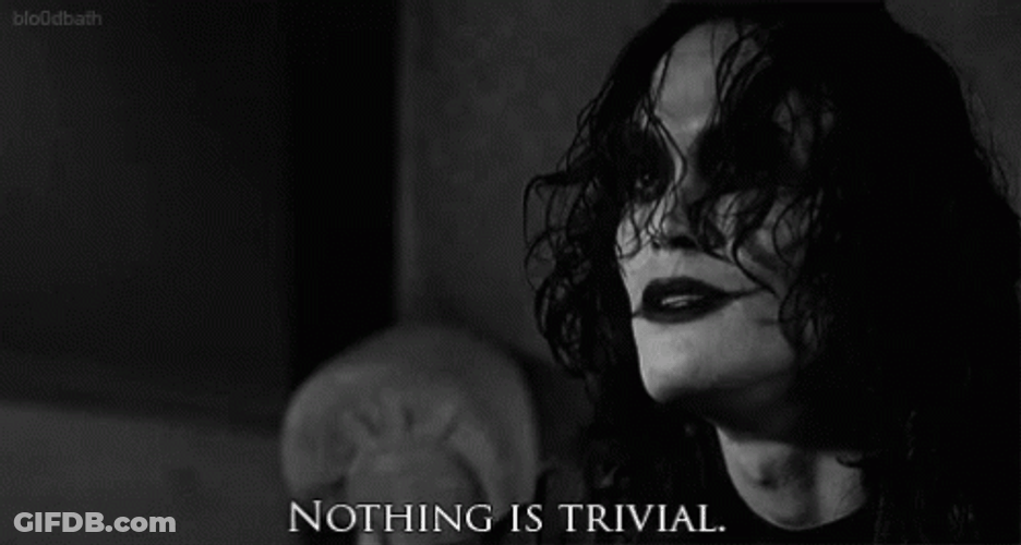 The Crow Eric Draven Nothing Is Trivial GIF