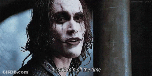 The Crow It Can't Rain All The Time GIF