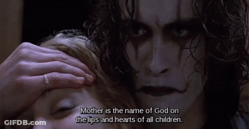 The Crow Man Touching Woman's Face GIF