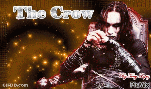 The Crow Poster Man In Chair GIF