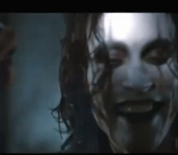 The Crow With Flashlight On His Face GIF