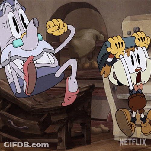 The Cuphead Show Turbulence GIF