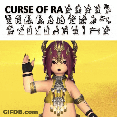 The Curse Of Ra Two Statues GIF