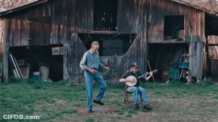 The Dancing Playing Guitar Deliverance GIF