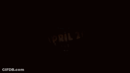 The Date April 28 Is Displayed On A Black Background GIF