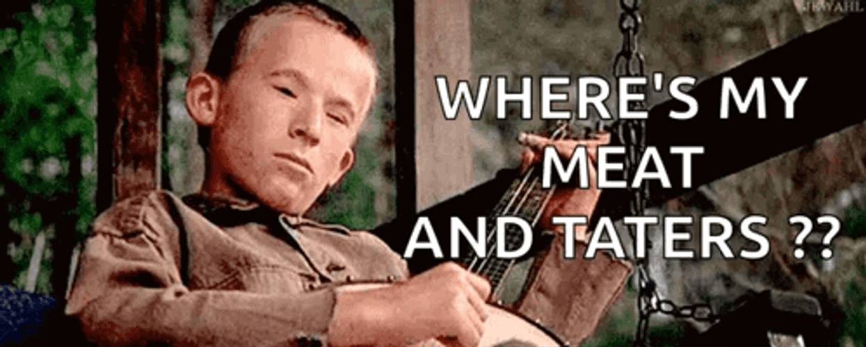 The Deliverance Where's My Meat GIF
