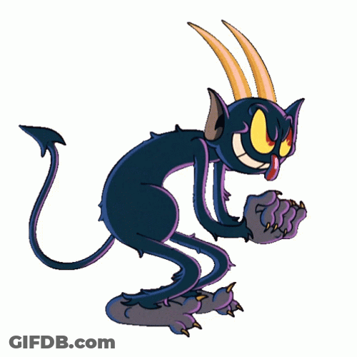 The Devil (Cuphead) Scheming GIF