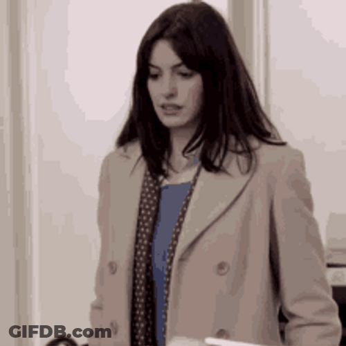 The Devil Wears Prada Anne Hathaway Nervous GIF
