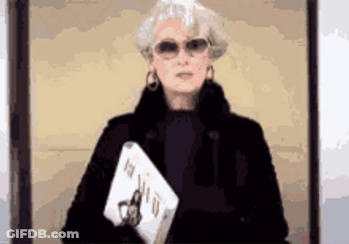 The Devil Wears Prada Sassy Meryl Streep Take Out Sun Glasses GIF
