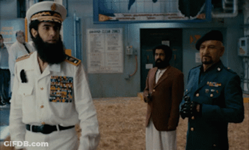 The Dictator Aladeen Pointing Himself And Someone GIF