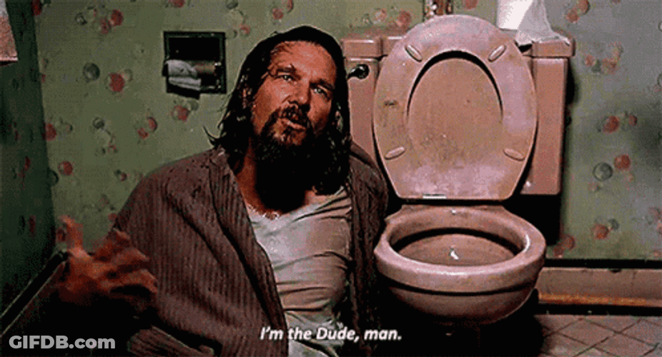 The Dude Beside A Toilet GIF
