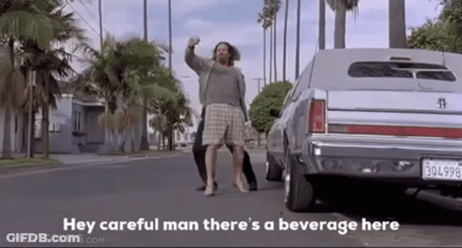 The Dude Forced To Ride Limousine GIF
