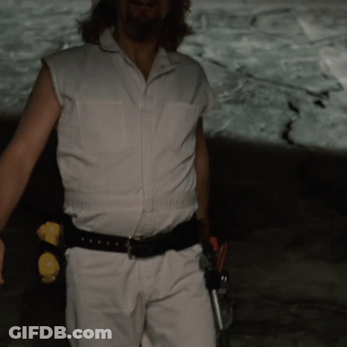 The Dude Looking Up Amazed GIF