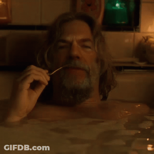 The Dude Smoke Pipe On Hot Tub GIF