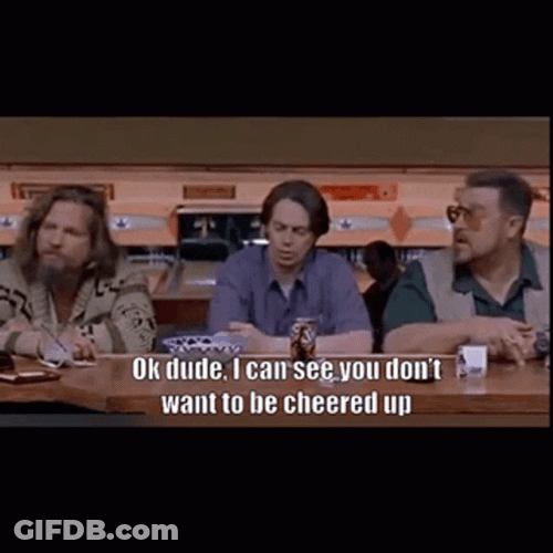 The Dude Walter And Donny On Bar Counter GIF