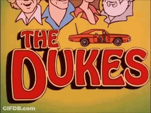 The Dukes Cartoon With Car GIF
