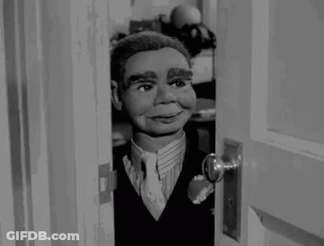 The Dummy Slowly Slamming Door GIF