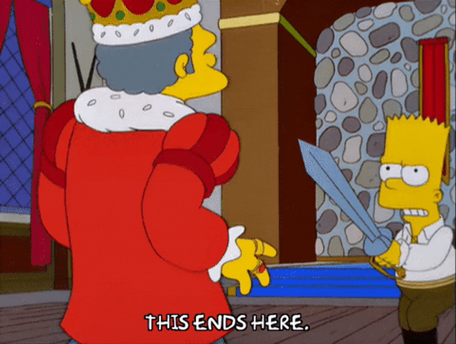 The End Bart Simpson GIF
