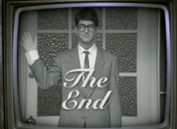 The End Old TV GIF
