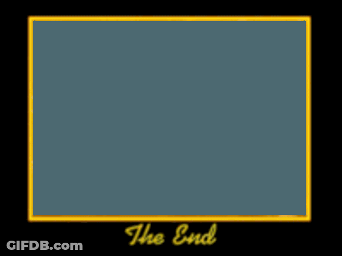 The End Sticker GIF