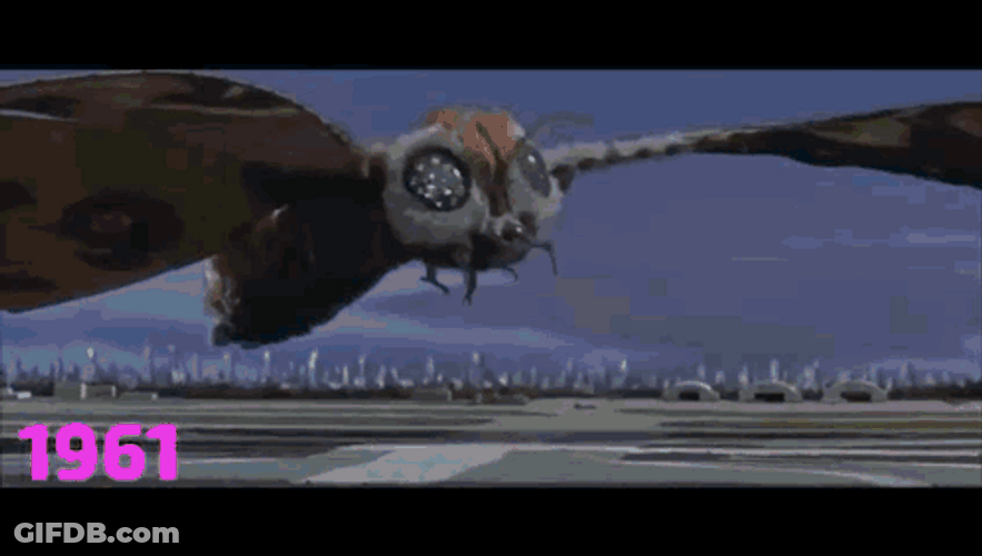 The Evolution Mothra GIF