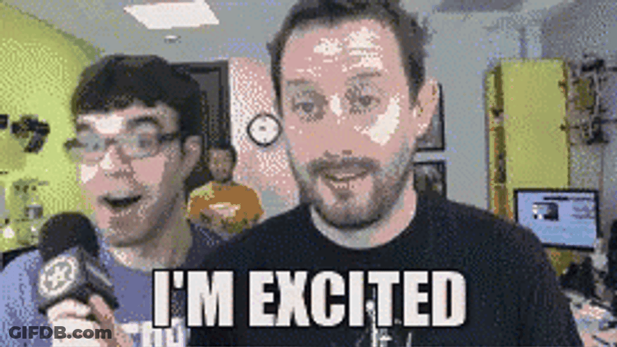 The Excitement Of Being Interviewed GIF