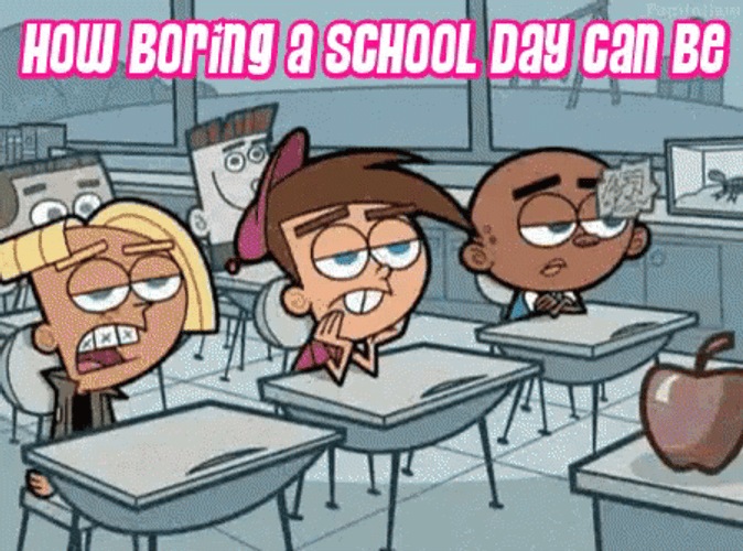 The Fairly OddParents Boring School GIF
