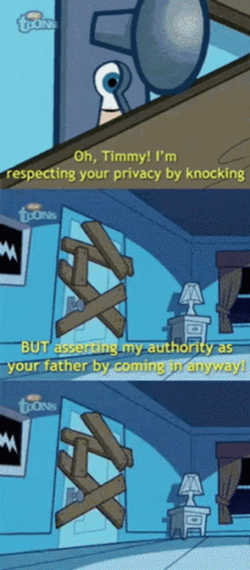 The Fairly OddParents Does Not Respect Privacy GIF