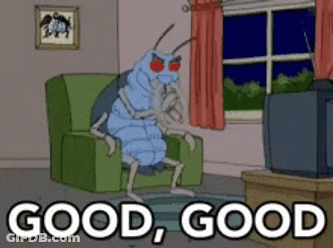 The Family Guy Series Cockroach Good Good GIF