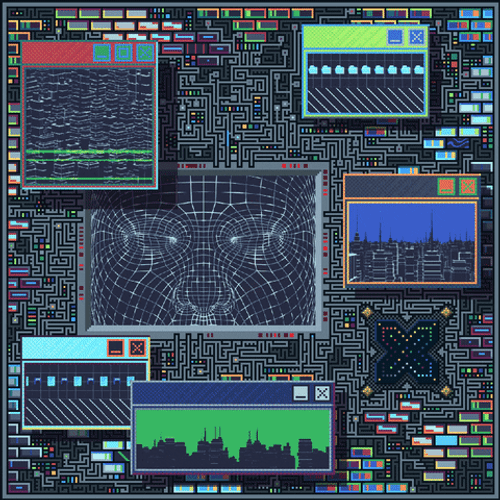 The Files Are In The Computer Art Pixel GIF