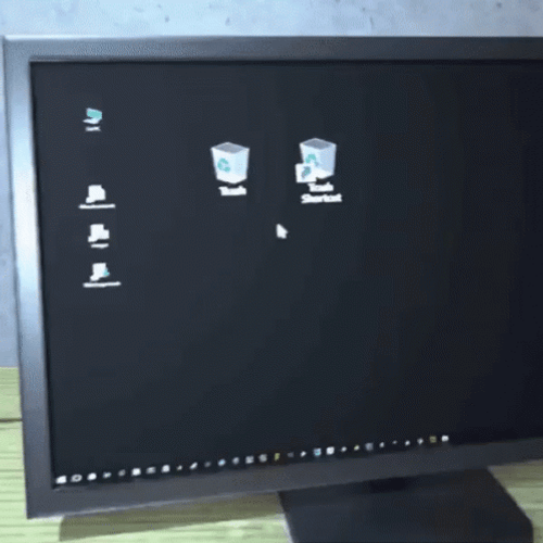 The Files Are In The Computer Dissolve GIF