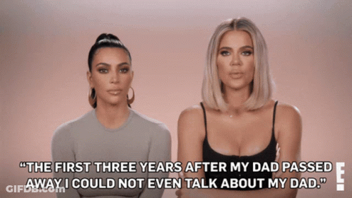 The First Three Years After My Dad Passed Away I Could Not Even Talk About My Dad ! " GIF