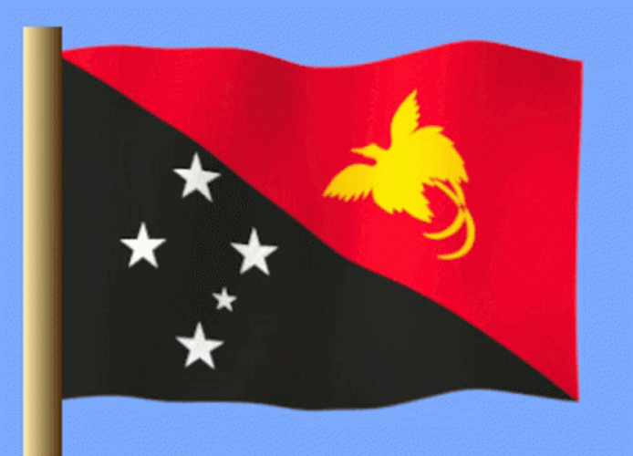 The Flag Of Papua New Guinea GIF