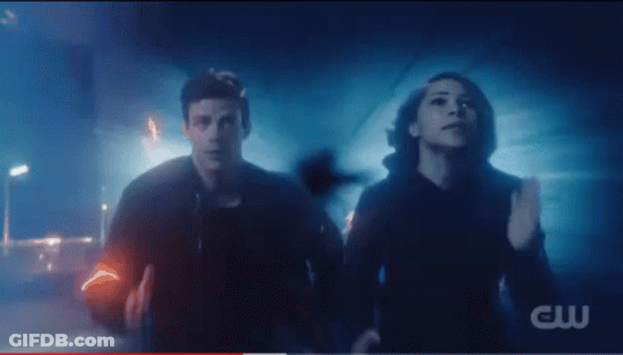 The Flash And Iris Running Speed Force GIF