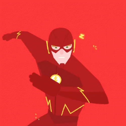 The Flash Animated Art Speed Running GIF