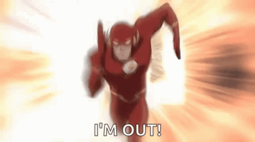 The Flash Animated Super Hero Running Meme GIF