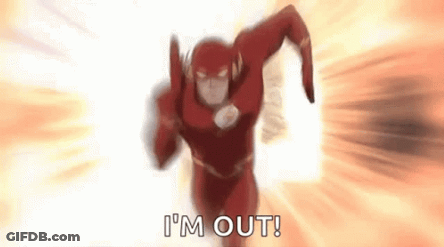 The Flash I'm Out GIF