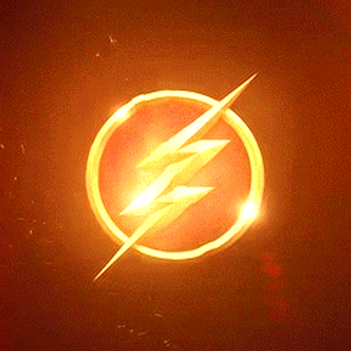 The Flash Lightning Logo GIF