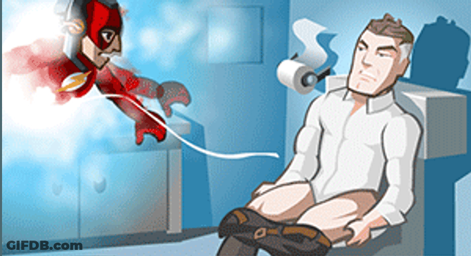 The Flash Popping Man Animation GIF