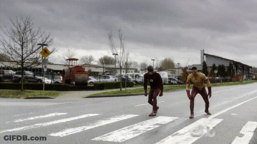 The Flash Run Race GIF