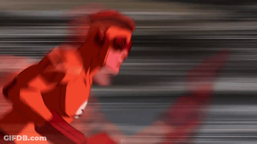 The Flash Running Animated Character GIF