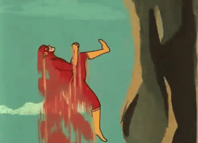 The Flash Running Up Mountain Animated Justice League GIF