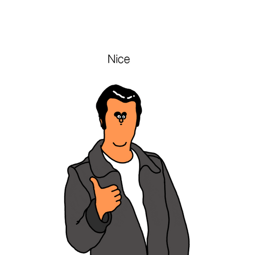 The Fonz Nice Thumbs Up Approval GIF