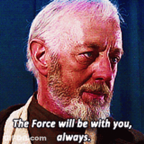 The Force Is Strong With This One Ben Kenobi GIF