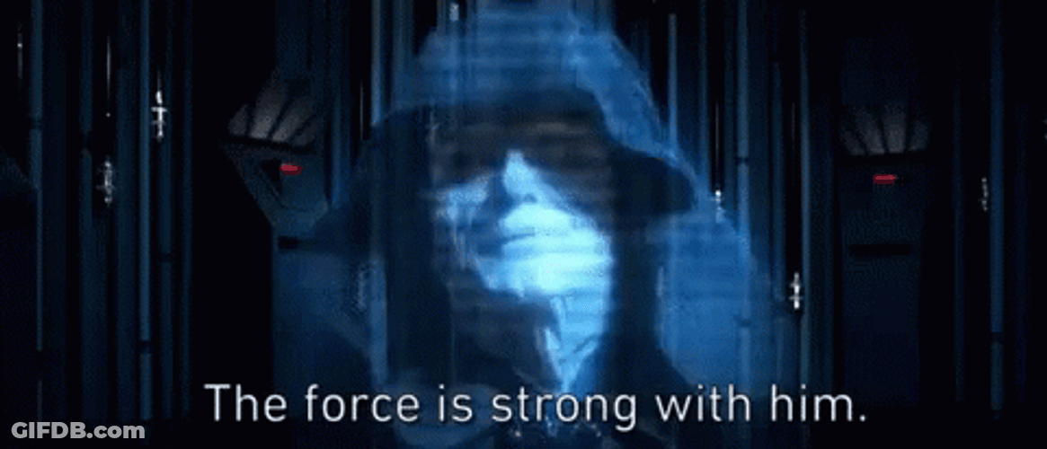 The Force Is Strong With This One Darth Sidious GIF