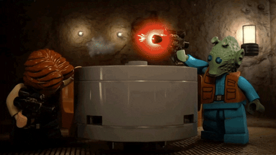 The Force Is Strong With This One Laser Guns GIF